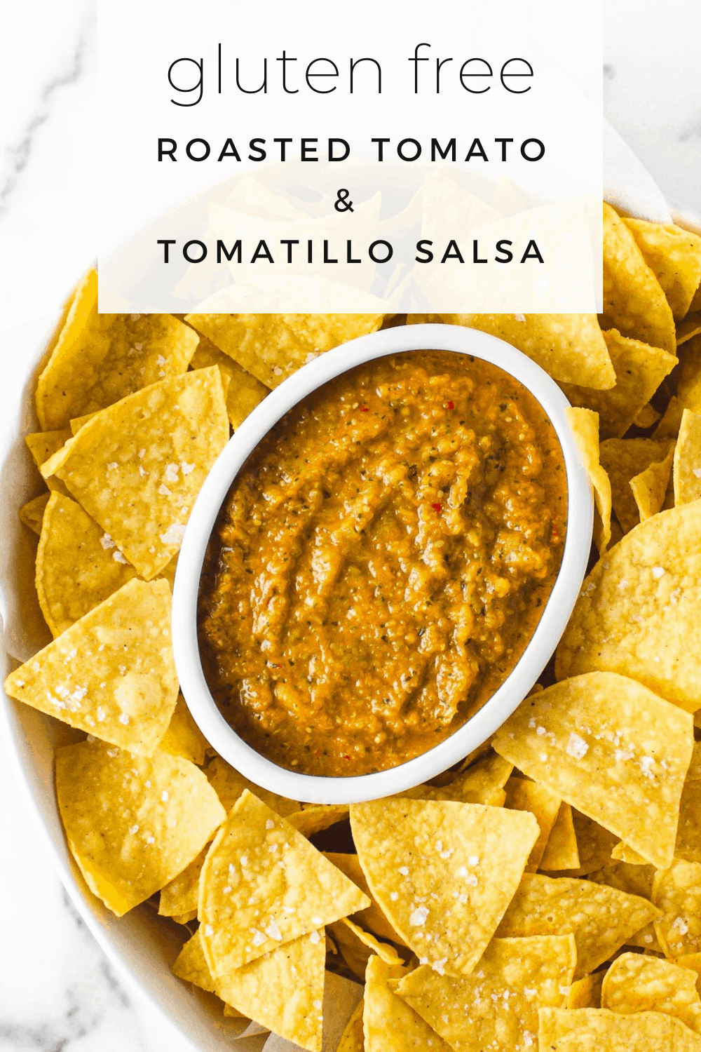 Roasted Tomato & Tomatillo Salsa (Gluten Free) Glutenless Apron