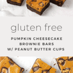 Pumpkin Cheesecake Brownie Bars with Peanut Butter Cups