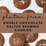 Gluten Free Double Chocolate Salted Brownie Cookies