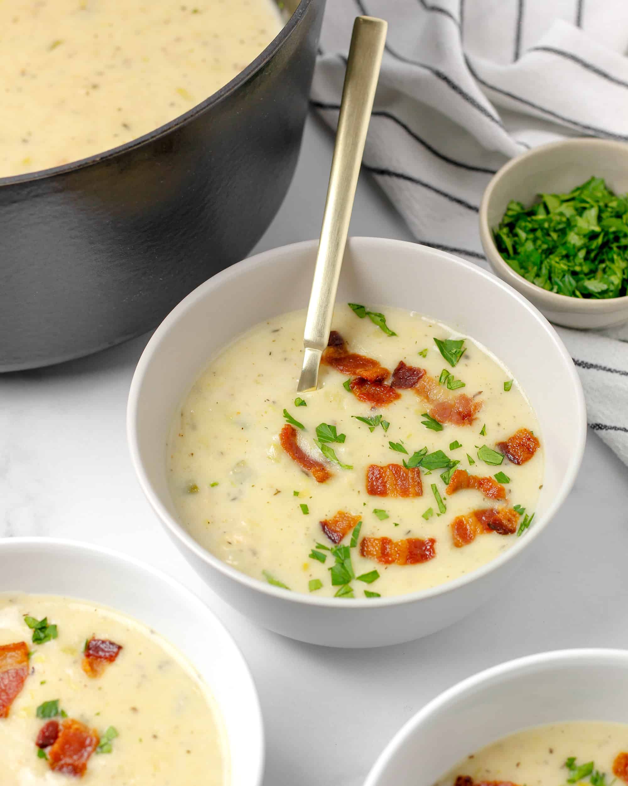 Lightened Up Clam Chowder (Gluten Free) - Glutenless Apron