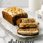 Gluten Free Oat Flour Carrot Cake Banana Bread With Cream Cheese Frosting